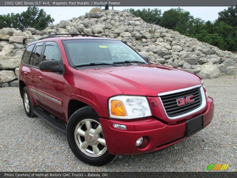 Magnetic Red Metallic / Medium Pewter 2002 GMC Envoy SLT 4x4