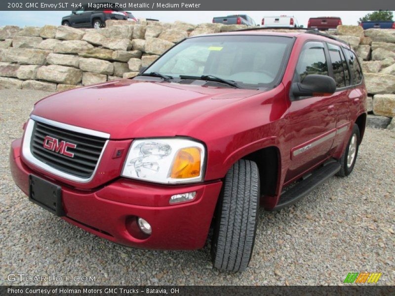 Magnetic Red Metallic / Medium Pewter 2002 GMC Envoy SLT 4x4