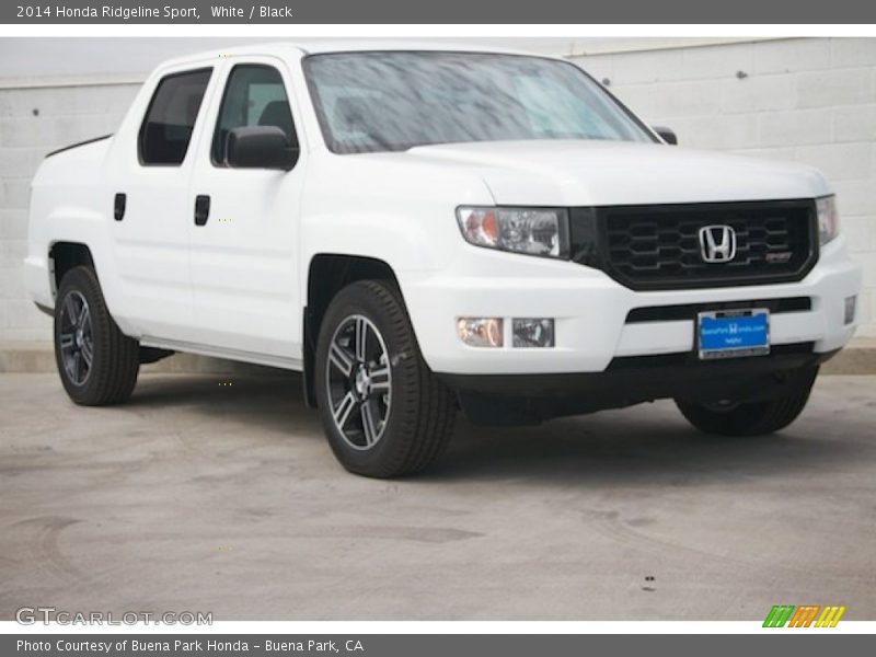 White / Black 2014 Honda Ridgeline Sport
