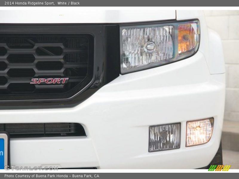 White / Black 2014 Honda Ridgeline Sport
