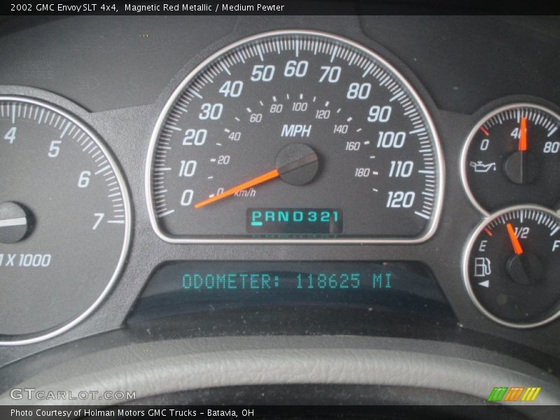 Magnetic Red Metallic / Medium Pewter 2002 GMC Envoy SLT 4x4