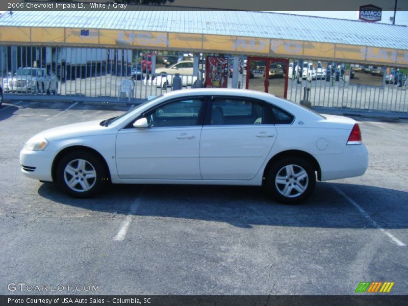 White / Gray 2006 Chevrolet Impala LS