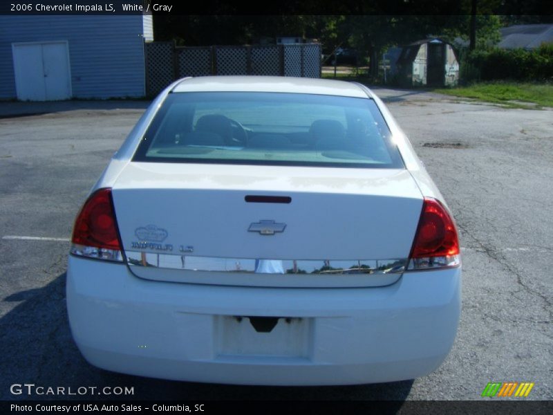 White / Gray 2006 Chevrolet Impala LS