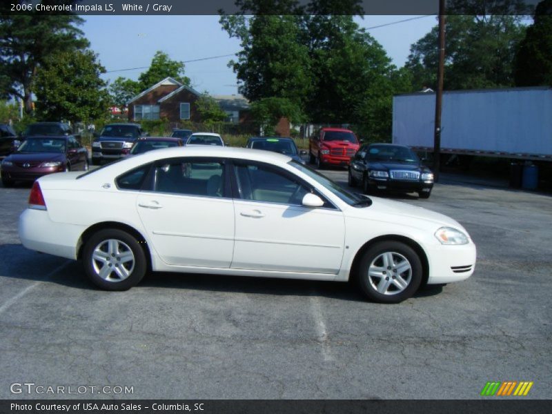 White / Gray 2006 Chevrolet Impala LS