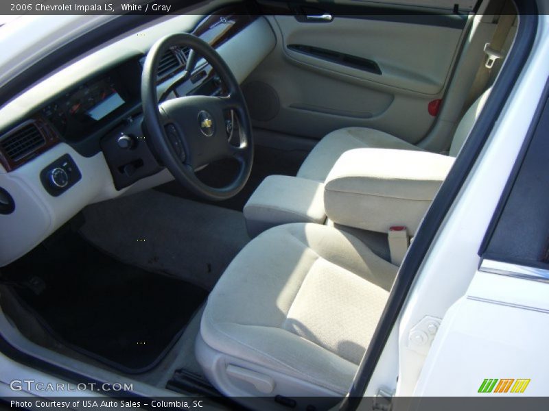 White / Gray 2006 Chevrolet Impala LS