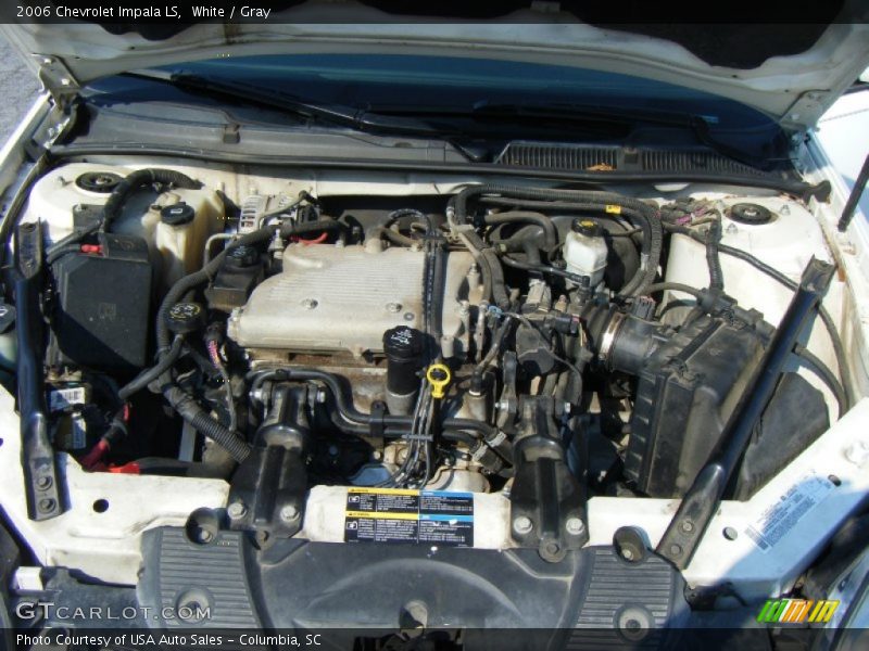 White / Gray 2006 Chevrolet Impala LS