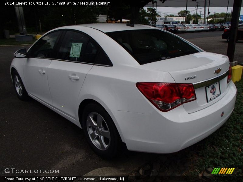 Summit White / Medium Titanium 2014 Chevrolet Cruze LT