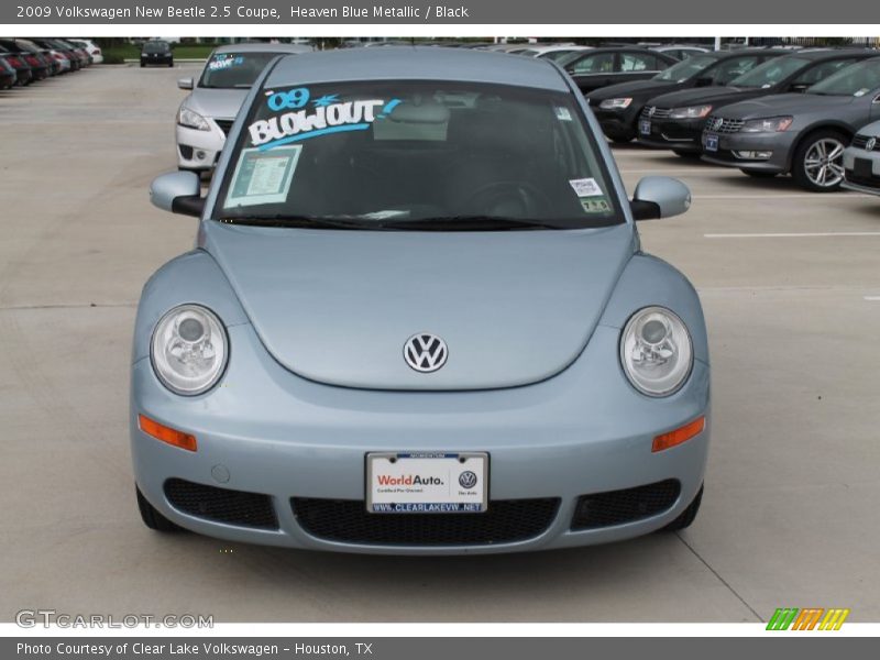 Heaven Blue Metallic / Black 2009 Volkswagen New Beetle 2.5 Coupe