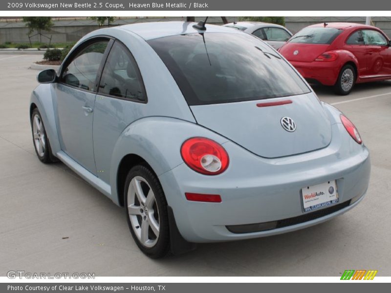 Heaven Blue Metallic / Black 2009 Volkswagen New Beetle 2.5 Coupe
