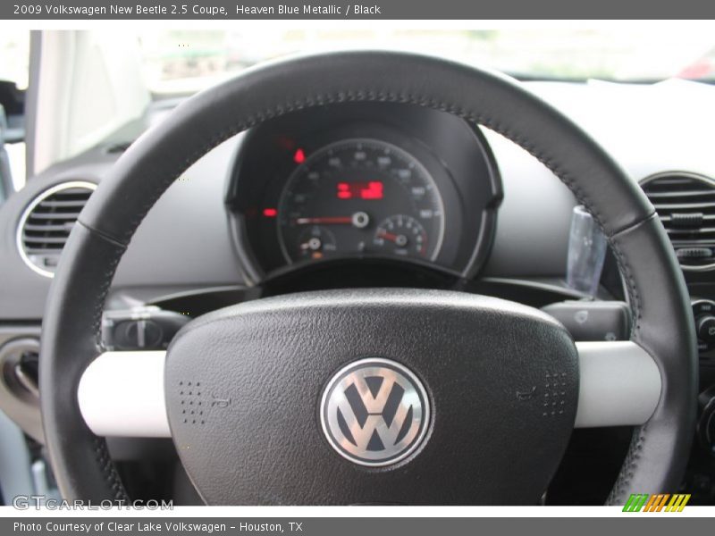 Heaven Blue Metallic / Black 2009 Volkswagen New Beetle 2.5 Coupe