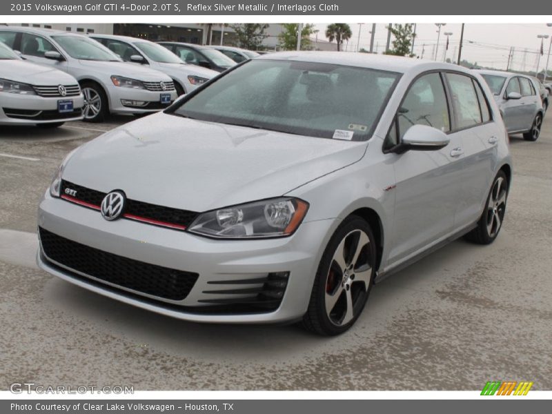 Reflex Silver Metallic / Interlagos Cloth 2015 Volkswagen Golf GTI 4-Door 2.0T S