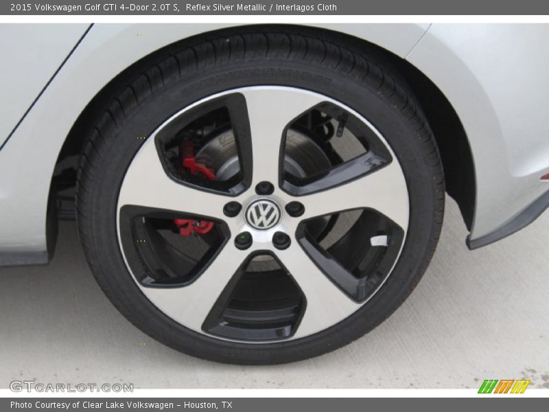 Reflex Silver Metallic / Interlagos Cloth 2015 Volkswagen Golf GTI 4-Door 2.0T S