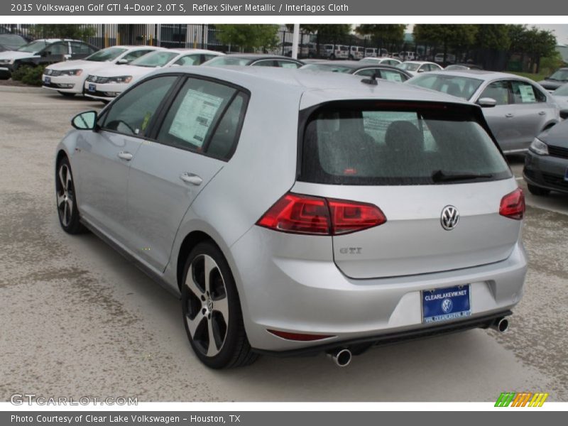 Reflex Silver Metallic / Interlagos Cloth 2015 Volkswagen Golf GTI 4-Door 2.0T S