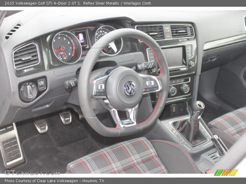 Reflex Silver Metallic / Interlagos Cloth 2015 Volkswagen Golf GTI 4-Door 2.0T S