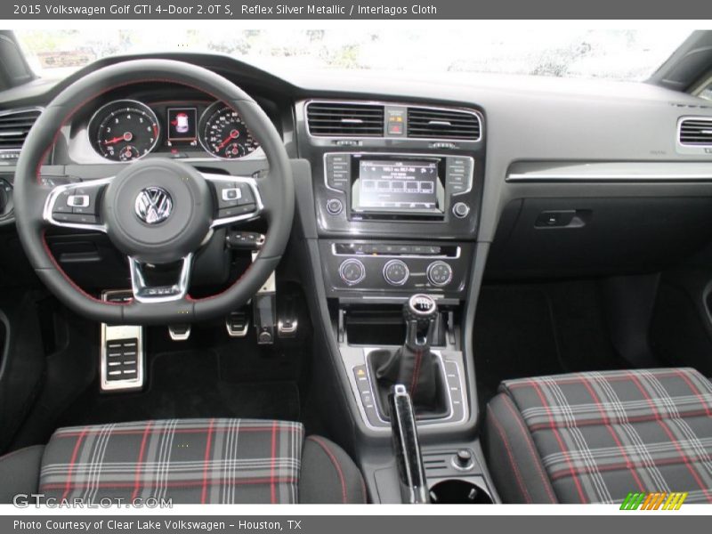 Reflex Silver Metallic / Interlagos Cloth 2015 Volkswagen Golf GTI 4-Door 2.0T S