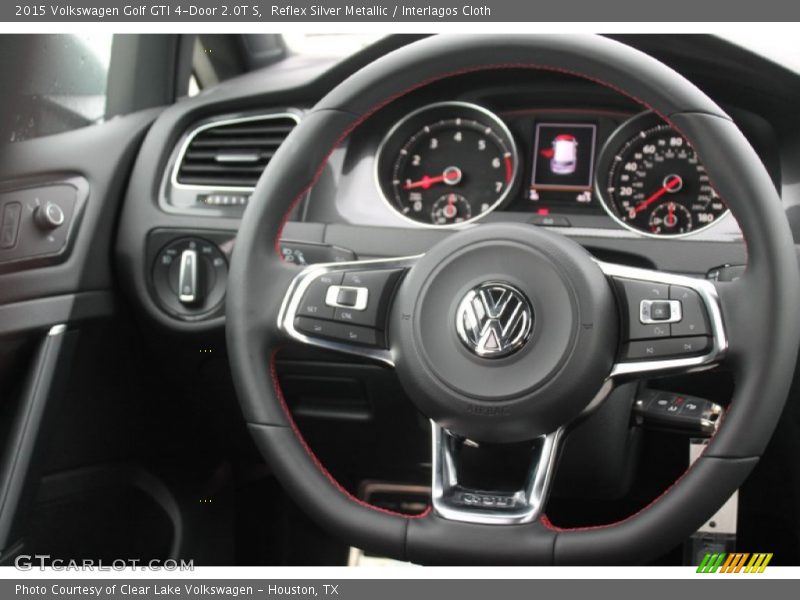 Reflex Silver Metallic / Interlagos Cloth 2015 Volkswagen Golf GTI 4-Door 2.0T S