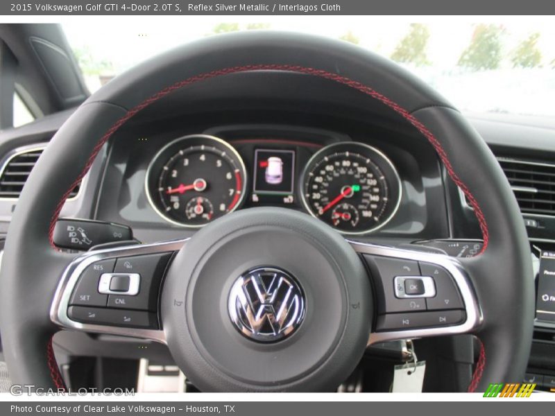 Reflex Silver Metallic / Interlagos Cloth 2015 Volkswagen Golf GTI 4-Door 2.0T S