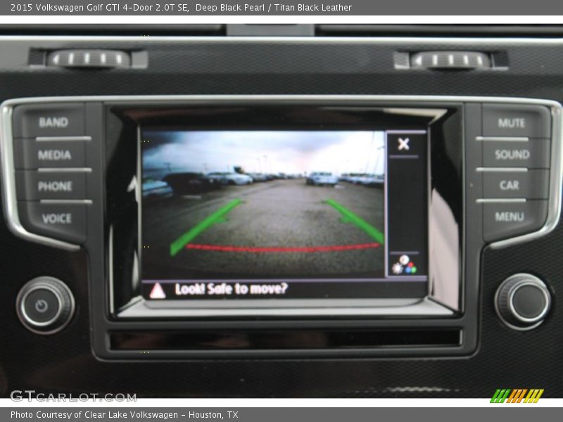 Deep Black Pearl / Titan Black Leather 2015 Volkswagen Golf GTI 4-Door 2.0T SE