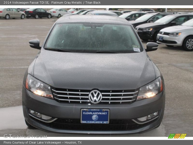 Platinum Gray Metallic / Titan Black 2014 Volkswagen Passat TDI SE