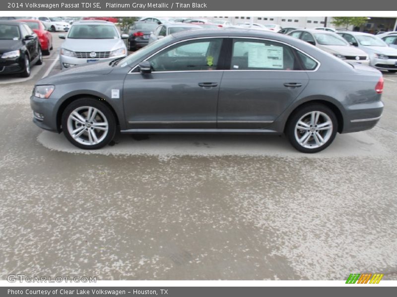 Platinum Gray Metallic / Titan Black 2014 Volkswagen Passat TDI SE
