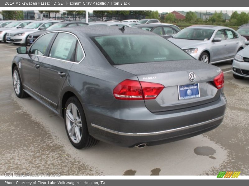 Platinum Gray Metallic / Titan Black 2014 Volkswagen Passat TDI SE