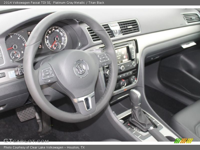Platinum Gray Metallic / Titan Black 2014 Volkswagen Passat TDI SE