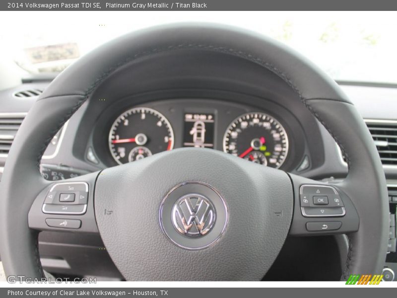 Platinum Gray Metallic / Titan Black 2014 Volkswagen Passat TDI SE