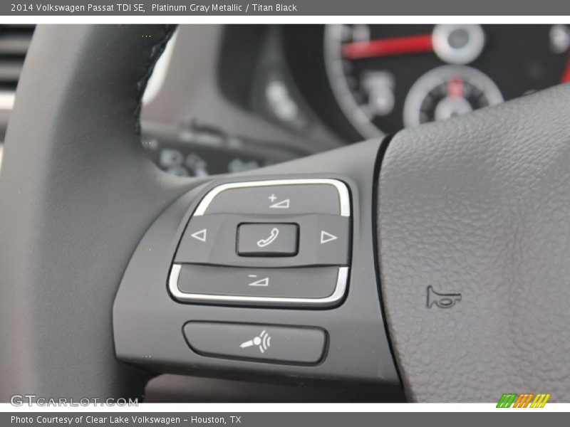Platinum Gray Metallic / Titan Black 2014 Volkswagen Passat TDI SE