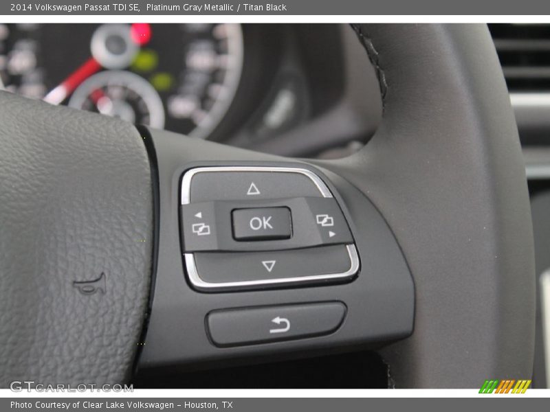 Platinum Gray Metallic / Titan Black 2014 Volkswagen Passat TDI SE