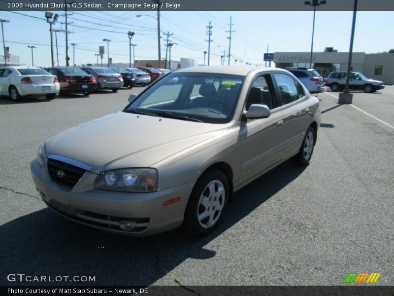 Champagne Beige / Beige 2006 Hyundai Elantra GLS Sedan