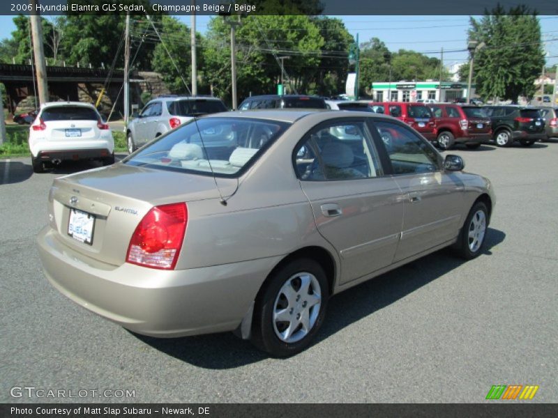 Champagne Beige / Beige 2006 Hyundai Elantra GLS Sedan