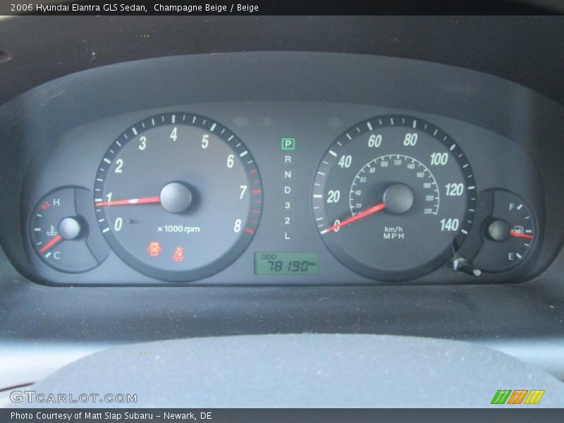 Champagne Beige / Beige 2006 Hyundai Elantra GLS Sedan