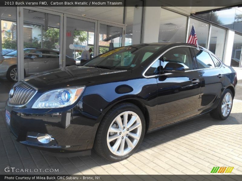 Carbon Black Metallic / Medium Titanium 2013 Buick Verano FWD
