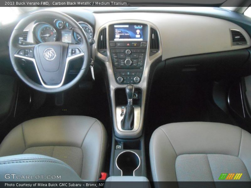 Carbon Black Metallic / Medium Titanium 2013 Buick Verano FWD