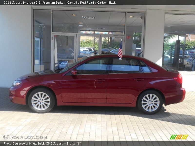 Camellia Red Pearl / Carbon Black 2011 Subaru Impreza 2.5i Premium Sedan