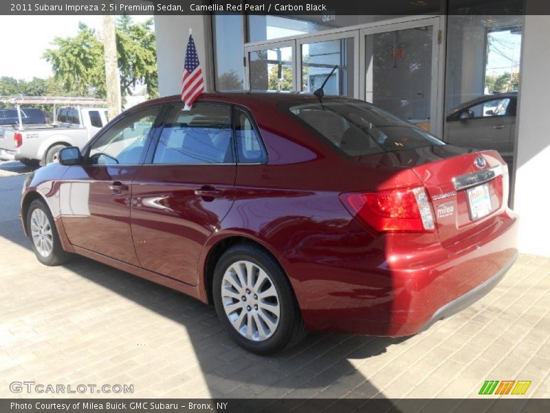 Camellia Red Pearl / Carbon Black 2011 Subaru Impreza 2.5i Premium Sedan