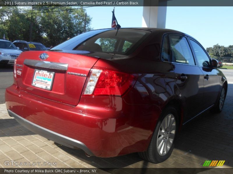 Camellia Red Pearl / Carbon Black 2011 Subaru Impreza 2.5i Premium Sedan