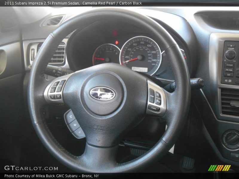 Camellia Red Pearl / Carbon Black 2011 Subaru Impreza 2.5i Premium Sedan