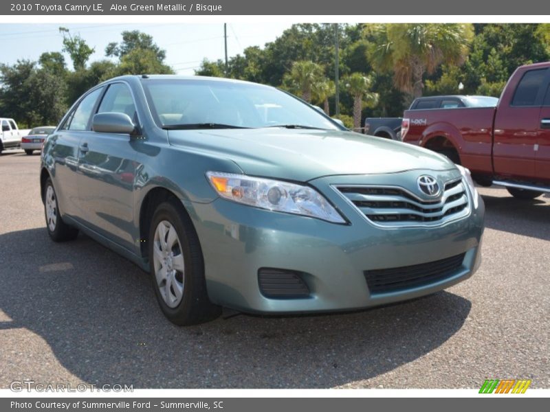 Aloe Green Metallic / Bisque 2010 Toyota Camry LE