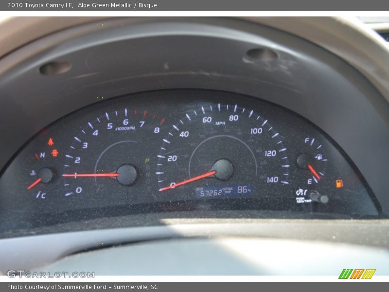 Aloe Green Metallic / Bisque 2010 Toyota Camry LE