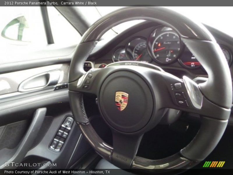 Carrara White / Black 2012 Porsche Panamera Turbo