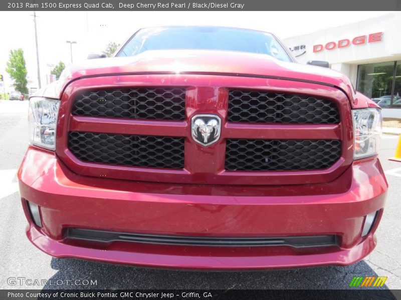 Deep Cherry Red Pearl / Black/Diesel Gray 2013 Ram 1500 Express Quad Cab