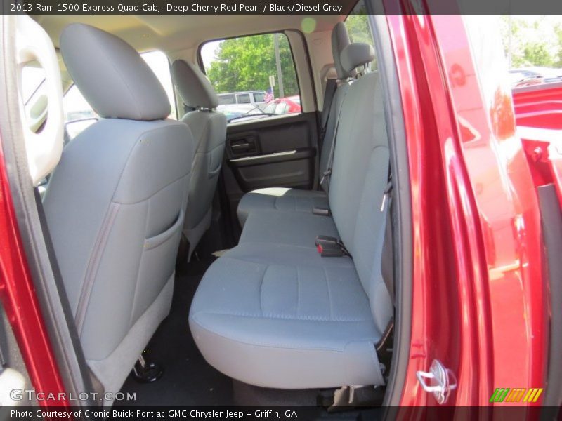 Deep Cherry Red Pearl / Black/Diesel Gray 2013 Ram 1500 Express Quad Cab
