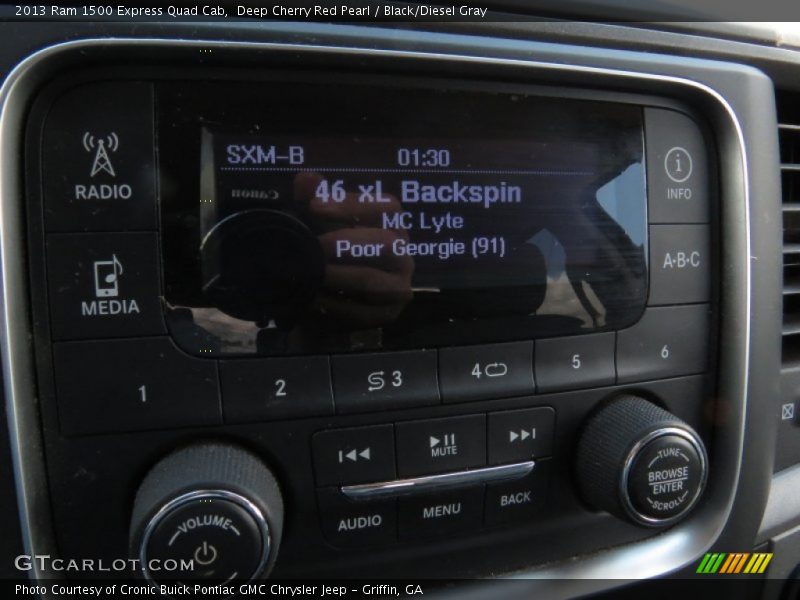 Deep Cherry Red Pearl / Black/Diesel Gray 2013 Ram 1500 Express Quad Cab