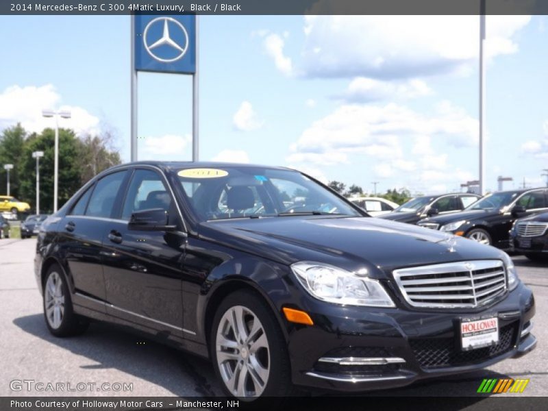 Black / Black 2014 Mercedes-Benz C 300 4Matic Luxury