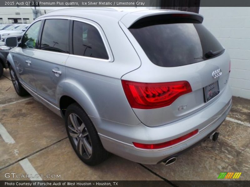 Ice Silver Metallic / Limestone Gray 2015 Audi Q7 3.0 Premium Plus quattro
