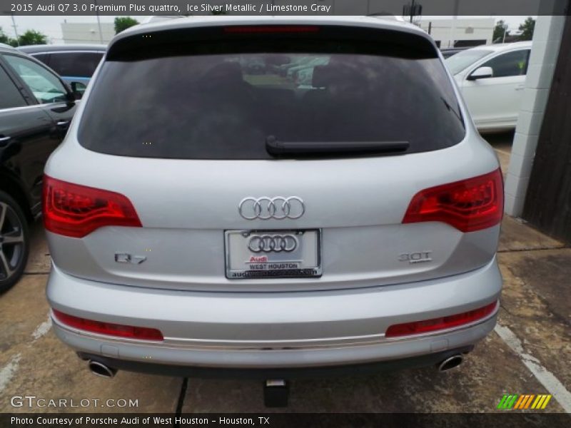 Ice Silver Metallic / Limestone Gray 2015 Audi Q7 3.0 Premium Plus quattro