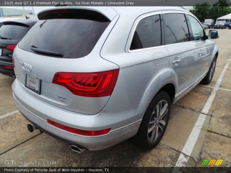 Ice Silver Metallic / Limestone Gray 2015 Audi Q7 3.0 Premium Plus quattro