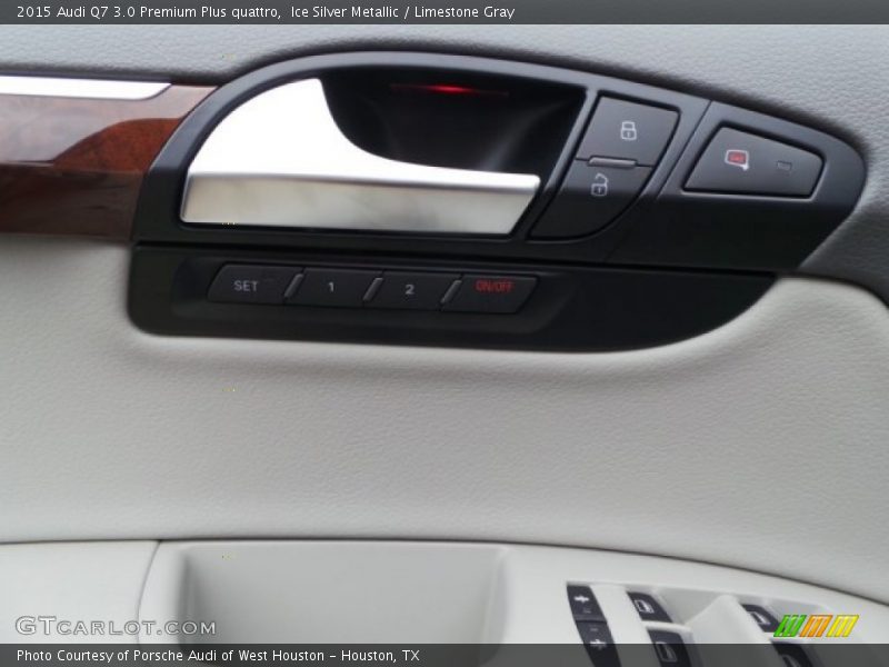 Ice Silver Metallic / Limestone Gray 2015 Audi Q7 3.0 Premium Plus quattro