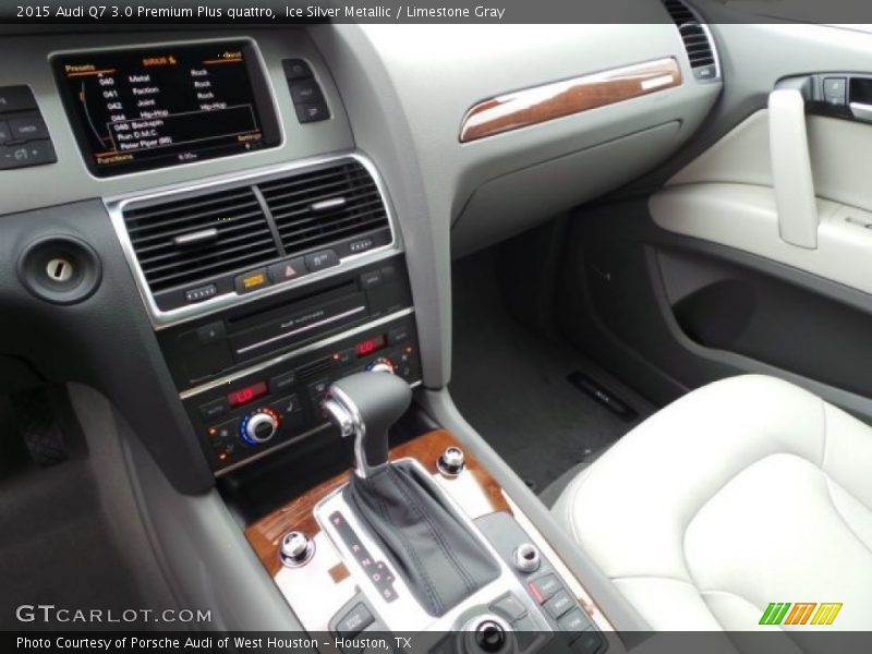Ice Silver Metallic / Limestone Gray 2015 Audi Q7 3.0 Premium Plus quattro
